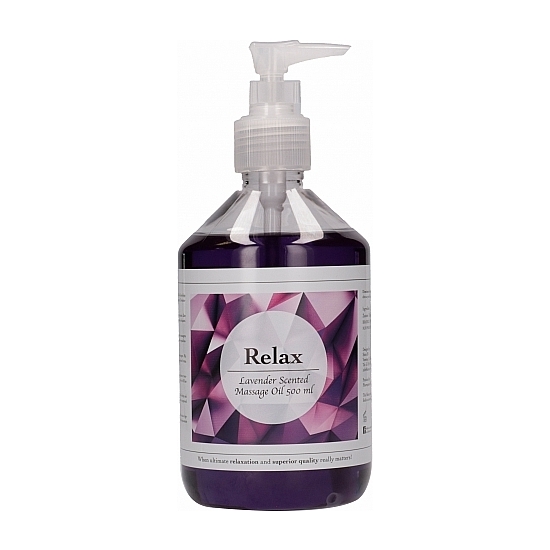 RELAX - LAVENDER SCENTED MASSAGE OIL - 500ML image 0