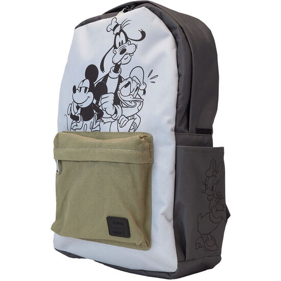 MOCHILA NYLON MICKEY AND FRIENDS DISNEY LOUNGEFLY 44CM image 2