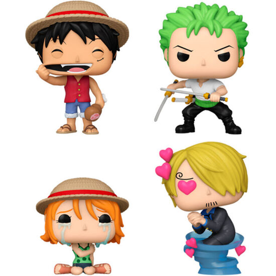 BLISTER 4 FIGURAS POP ONE PIECE EXCLUSIVE image 0