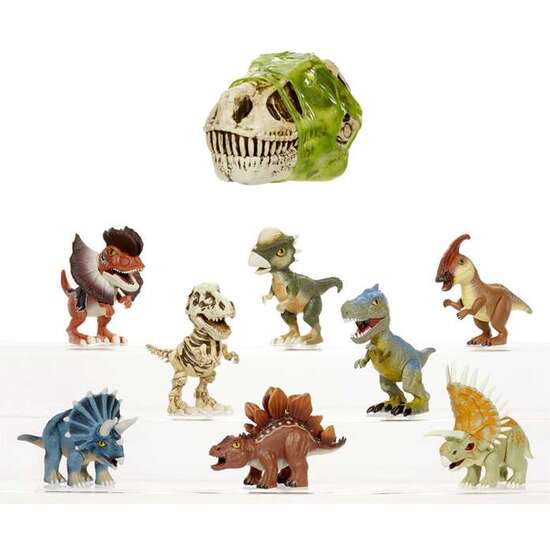 DINOSAURIO GROSSMOS CON ESPUMA Y SLIME. ENCUENTRA LAS PIEZAS ENTRE SLIME Y CONSTRUYE TU DINOSAURIO 10 CM - MODELOS SURTIDOS image 1