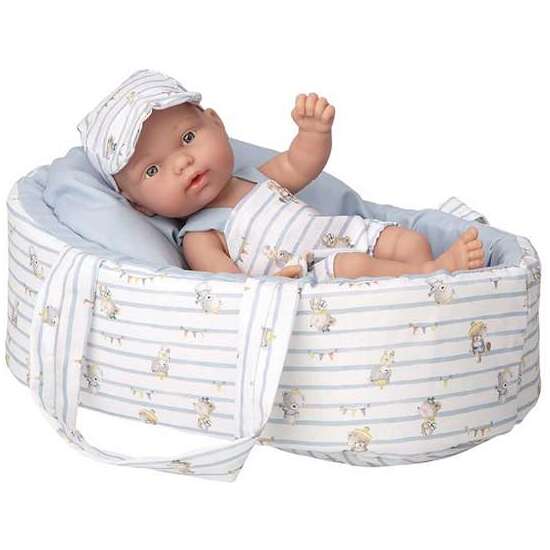 MUÑECA ELEGANCE 26 CM PILLINES AZUL C/CAPAZO C/BOLSA (CUERPO VINYL) image 0