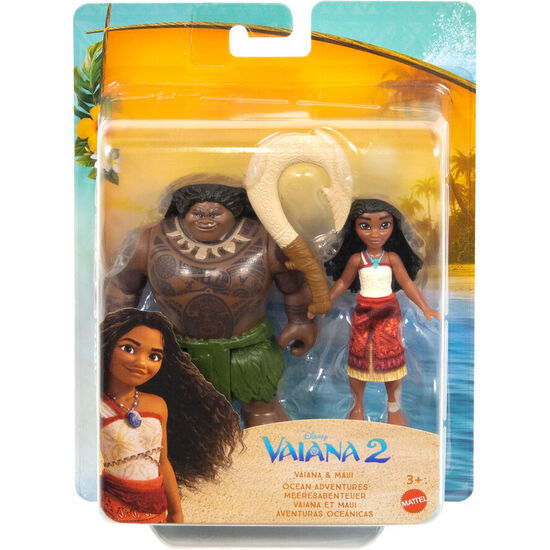 BLISTER 2 MUÃ±ECOS VAIANA & MAUI VAIANA MOANA 2 DISNEY image 0