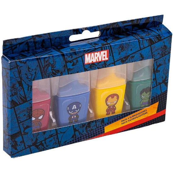 BLISTER 4 SUBRAYADORES LOS VENGADORES AVENGERS MARVEL image 0