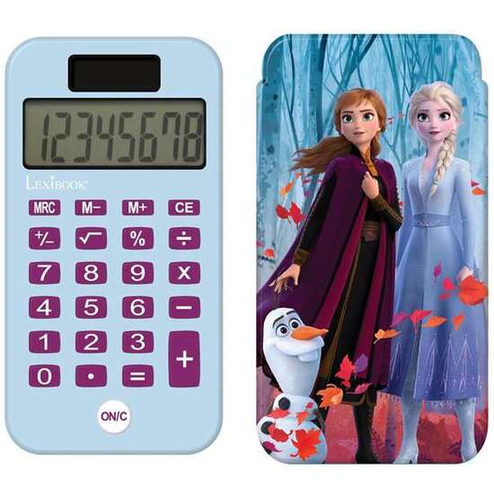 CALCULADORA DE BOLSILLO FROZEN DE 8 DÍGITOS CON FUNDA PROTECTORA image 0
