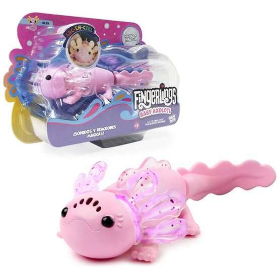 FIGURA PEZ FINGERLINGS AXOLOTL NADADOR MÁS DE 50 SONIDOS Y REACCIONES MÁGICAS. EN EL AGUA SE ILUMINA Y NADA image 3
