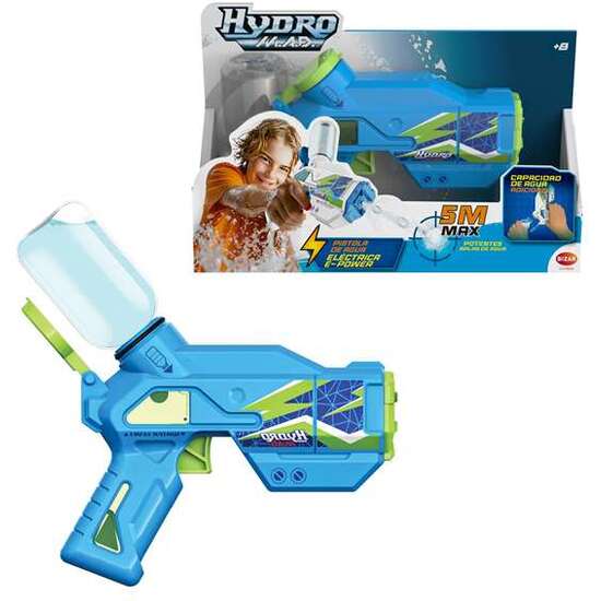 PISOTOLA ELECTRÓNICA HYDRO MAD MINI BLASTER, DISPARA HASTA 5 M DE DISTANCIA, DEPÓSITO DE 100 ML image 1