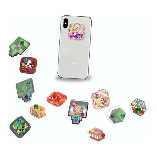 CREA TUS PEGATINAS 3D MINECRAFT. INCLUYE FONDOS, ESCOGE LA FORMA Y MIXERS, ADEMÁS CON 2 PERSONAJES image 1