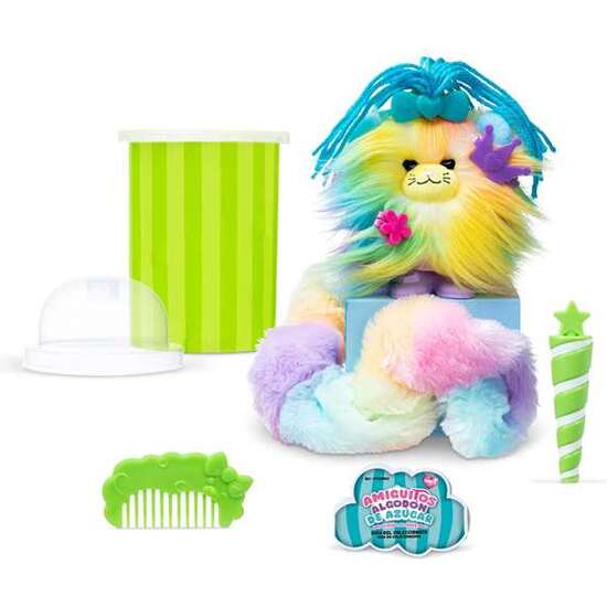 JUEGO AMIGUITOS ALGODÓN DE AZÚCAR.GIRA Y AGITA EL CONO, DESCUBRIRÁS UN PELUCHE AL QUE PEINAR, Y CUSTOMIZAR image 0