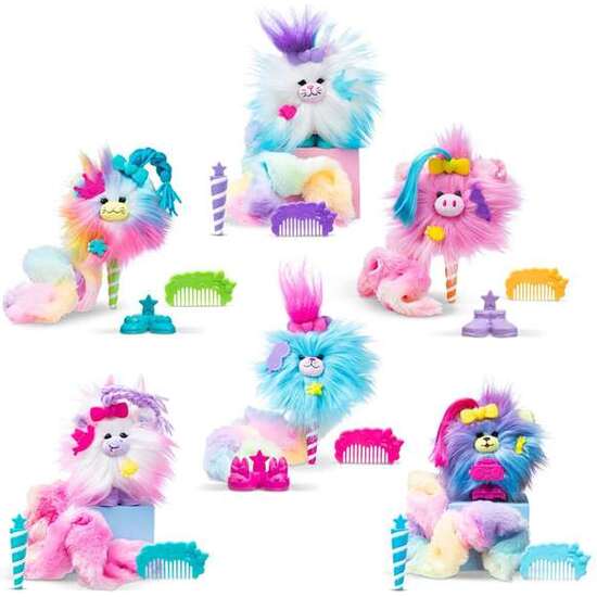 JUEGO AMIGUITOS ALGODÓN DE AZÚCAR.GIRA Y AGITA EL CONO, DESCUBRIRÁS UN PELUCHE AL QUE PEINAR, Y CUSTOMIZAR image 3