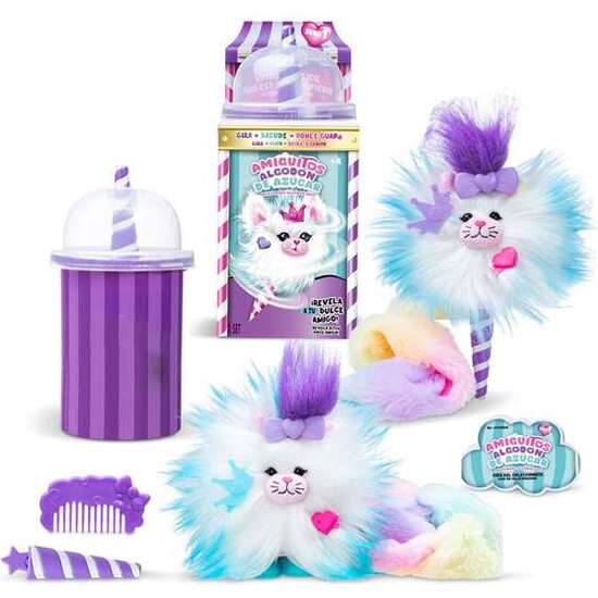 JUEGO AMIGUITOS ALGODÓN DE AZÚCAR.GIRA Y AGITA EL CONO, DESCUBRIRÁS UN PELUCHE AL QUE PEINAR, Y CUSTOMIZAR image 5