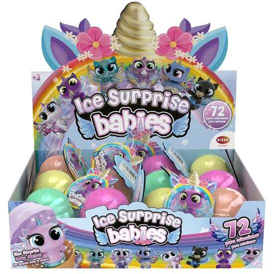 MINI UNICORNIOS ICE SURPRISE BABIES CON MINI CONO. CAMBIAN DE COLOR CON LA TEMPERATURA, METALIZADO Y BRILLANTES EN LA OSUCIRDAD 5CM image 2