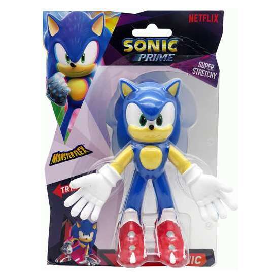 FIGURA SONIC MONSTERFLEX, ESTIRA Y RETUERCE 14 CM image 0