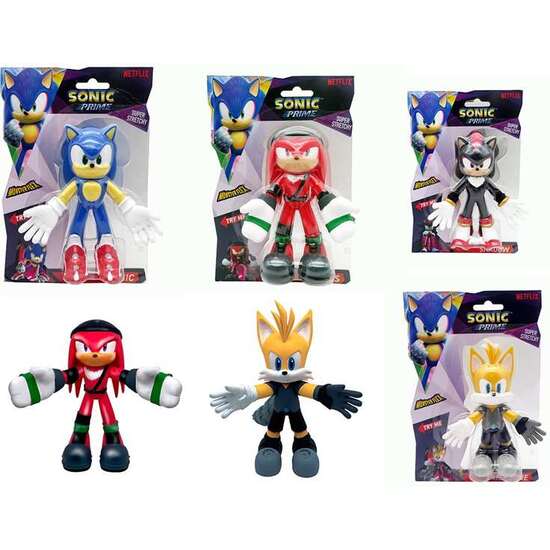 FIGURA SONIC MONSTERFLEX, ESTIRA Y RETUERCE 14 CM image 3