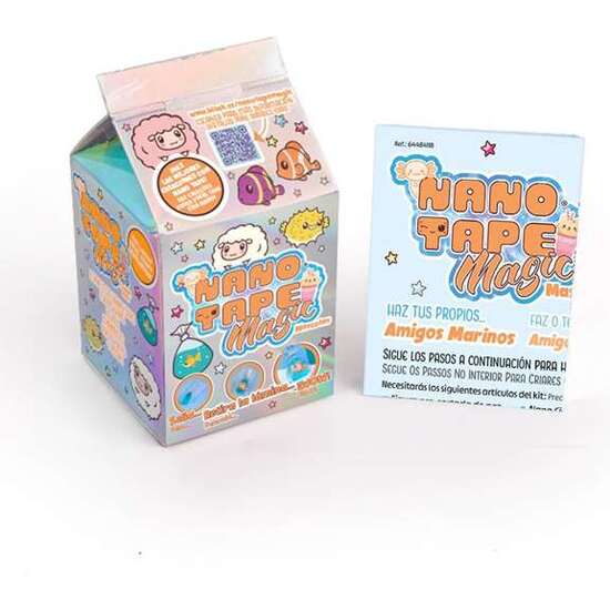 JUEGO NANO TAPE MAGIC MINI - SURTIDO NUBES/MASCOTAS. CREA SIN PARAR, LLAVEROS, PECES DE COLORS, DISEÑOS CON SLIME  - MODELOS SURTIDOS image 1
