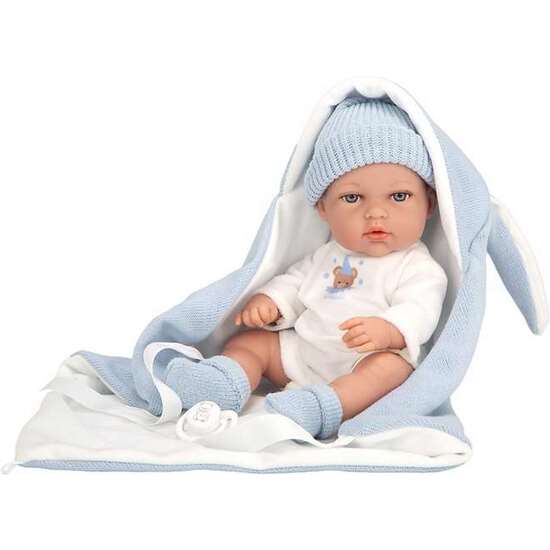 MUÑECA ELEGANCE 30 CM NATAL AZUL C/SACO DE DORMIR (CUERPO VINYL, SEXO NIÑO) image 0