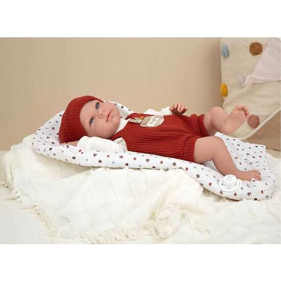 MUÑECA ELEGANCE 40 CM CRIS NARANJA C/SACO DE DORMIR (MUÑECO DE PESO) image 1