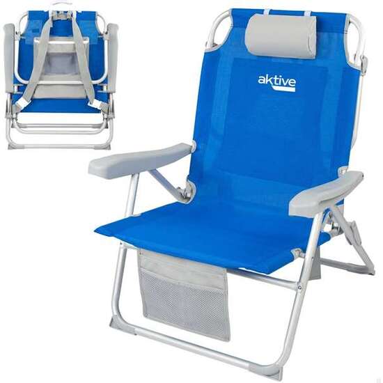 SILLA PLAYA MOCHILA XXL ALU PLEG 55X66X86CM image 0