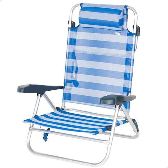 SILLA PLEG ALU 7 POS 72X63X21CM C/COJIN-MARINERA image 0