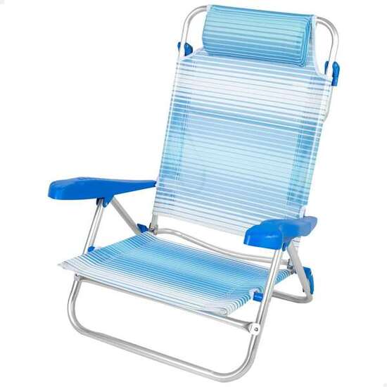 SILLA PLEG ALU 7 POS 72X63X21CM C/COJIN-MALLORCA image 0