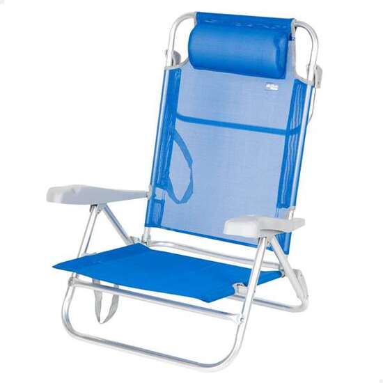 SILLA PLEG ALU 7 POS 72X63X21CM C/COJIN-GOMERA image 0