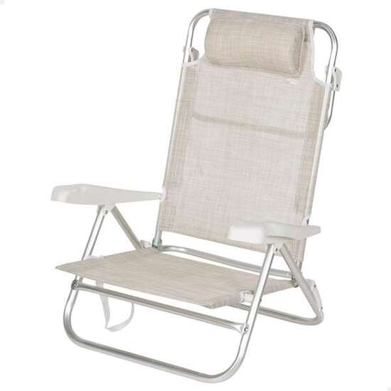 SILLA PLEG ALU 7 POS 72X63X21CM C/COJIN-IBIZA image 0
