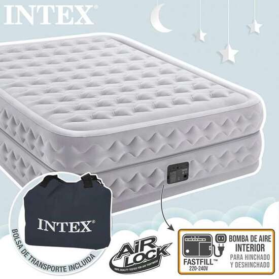 CAMA AIRE QUEEN SUPREM AIR-FLOW 51 CM SOPORTA 272 KG  C/FIBER BOMBA ELECTRICA INCORPORADA 220-240V image 1