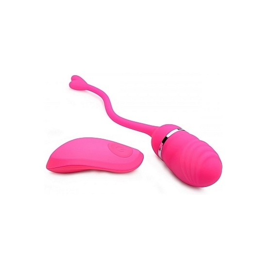 LUV-POP RECHARGEABLE REMOTE CONTROL EGG VIBRATOR - PINK image 0
