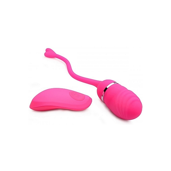 LUV-POP RECHARGEABLE REMOTE CONTROL EGG VIBRATOR - PINK image 1