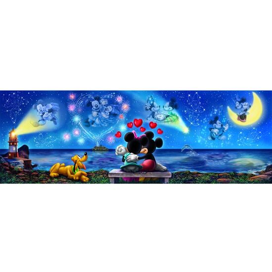 PUZZLE PANORAMA MICKEY &#38; MINNIE DISNEY 1000PZS image 0