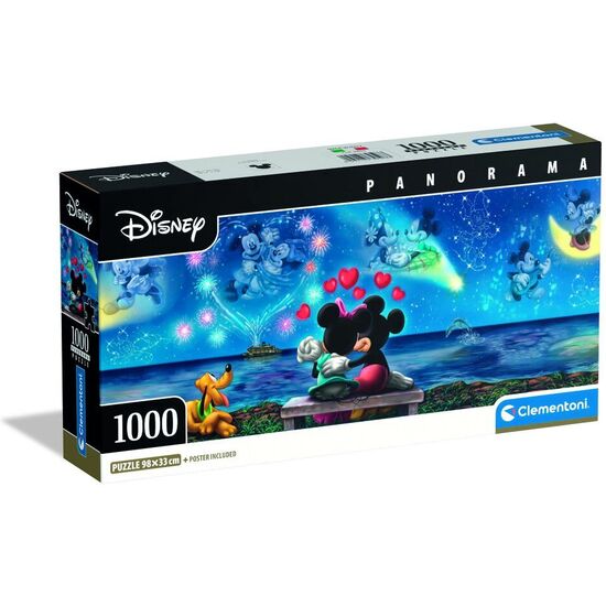 PUZZLE PANORAMA MICKEY &#38; MINNIE DISNEY 1000PZS image 1