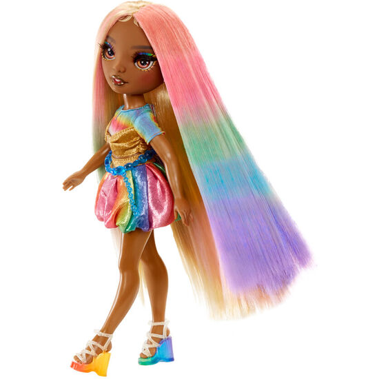 MUÃ±ECA MELINE HAIR CHALK & STYLE RAINBOW HIGH image 2