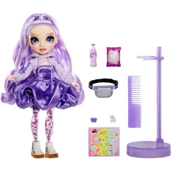 MUÃ±ECA VIOLA SPARKLE &#38; SHINE RAINBOW HIGH image 1