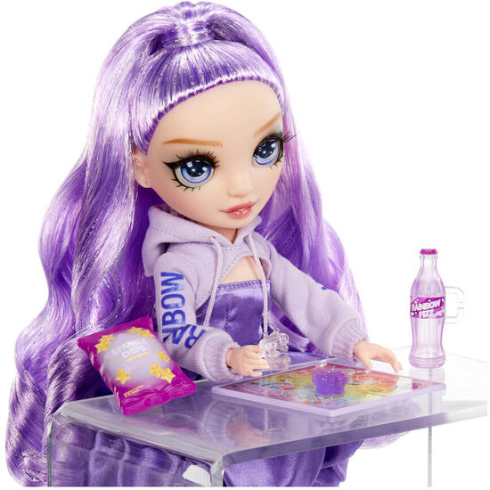 MUÃ±ECA VIOLA SPARKLE &#38; SHINE RAINBOW HIGH image 3