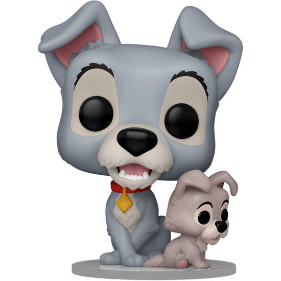 FIGURA POP DISNEY LA DAMA Y EL VAGABUNDO TRAMP WITH PUPPY image 1