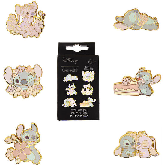 BLIND BOX MYSTERY ENAMEL PIN CUTE STITCH DISNEY LOUNGEFLY SURTIDO image 1