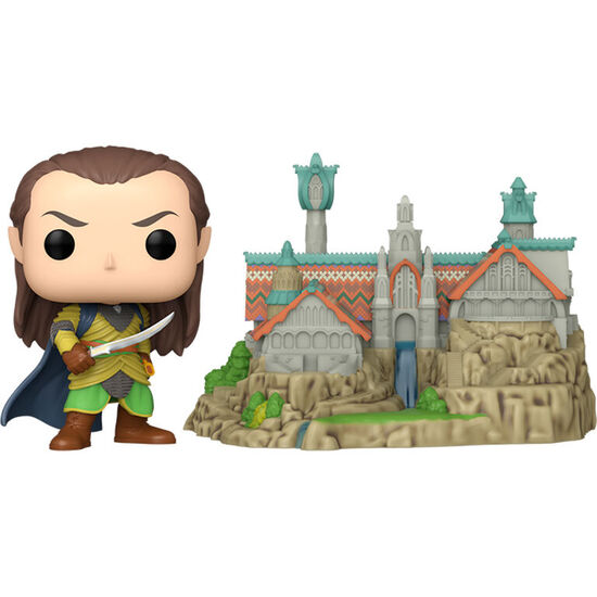 FIGURA POP TOWN EL SEÃ±OR DE LOS ANILLOS LORD ELROND WITH RIVENDELL image 1