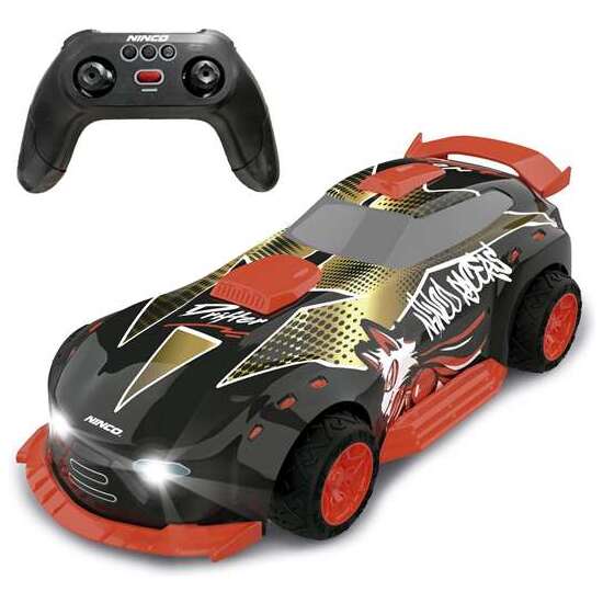 COCHE RADIO CONTROL DRIFTER CON BATERÍA RECARGABLE Y LUCES. BATERIA 2.4 GHZ. image 0
