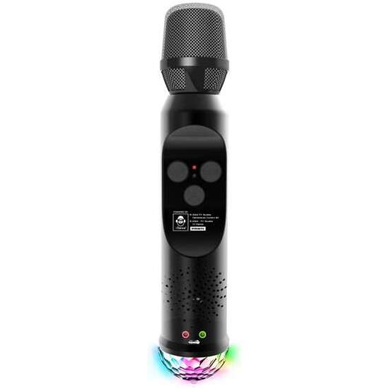 MICROFONO INHALAMBRICO CON LUZ Y KARAOKE "LA VOZ" image 1