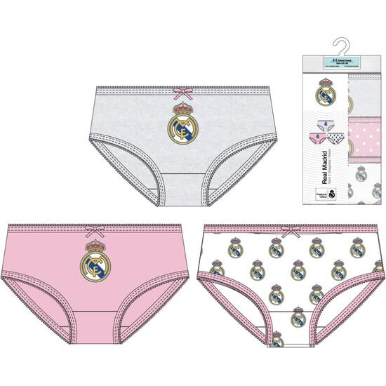 PACK BRAGUITAS SINGLE JERSEY 3 PIEZAS REAL MADRID image 0