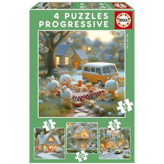 PUZZLE 12-16-20-25 PIEZAS CIUDAD DE CONEJITOS image 0