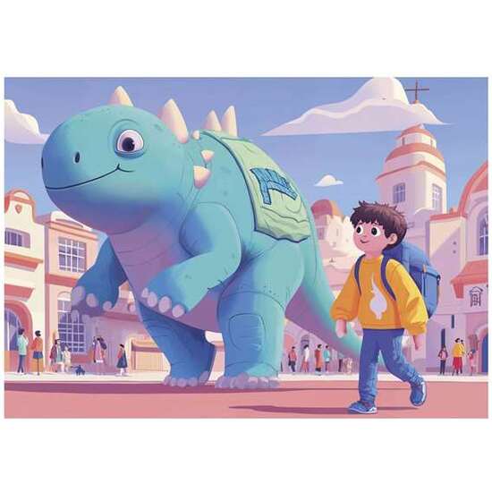 PUZZLE 20-40-60-80 PIEZAS SIMPÁTICOS DINOS image 3