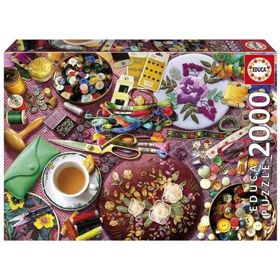 PUZZLE 2000 PIEZAS LA MESA DE COSTURA image 1