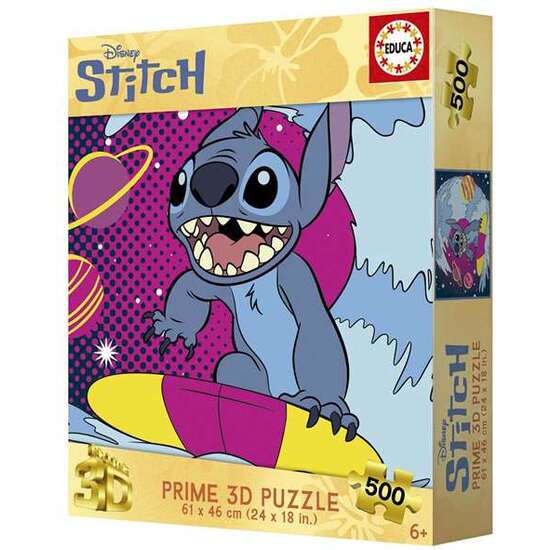 PUZZLE 500 PIEZAS STITCH 3D LENTICULAR PUZZLE image 0