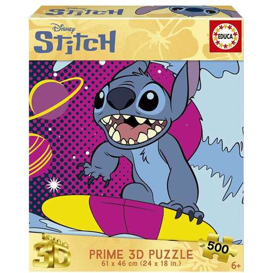 PUZZLE 500 PIEZAS STITCH 3D LENTICULAR PUZZLE image 1