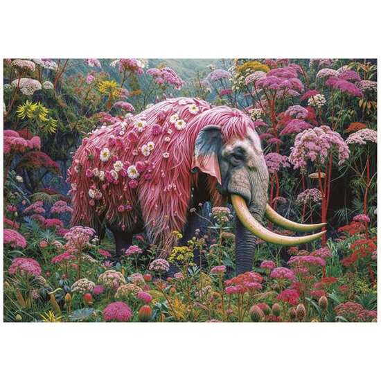 PUZZLE 1000 PIEZAS ELEFANTE FLORAL image 1