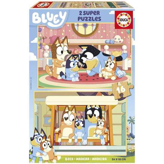 PUZZLE 2X16  PIEZAS BLUEY (MADERA) image 2