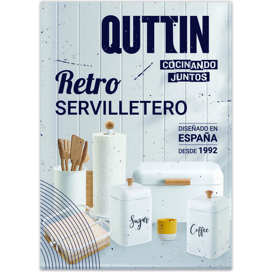 SERVILLETERO METAL RETRO 22X6CM QUTTIN image 0