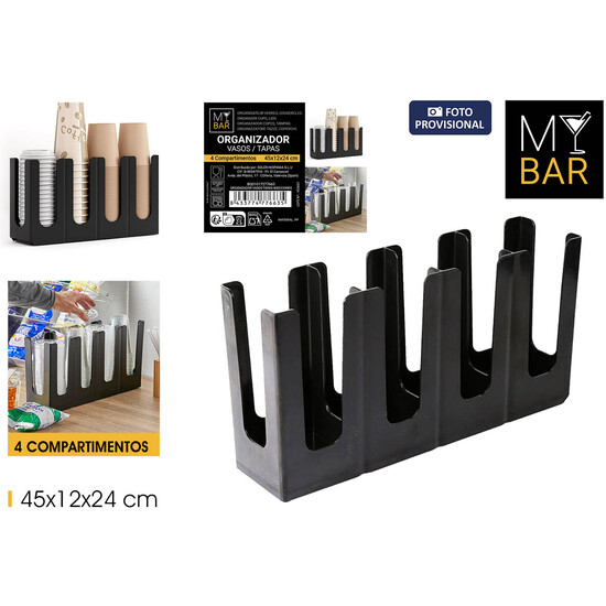 ORGANIZADOR VASOS-TAPAS 4SECCIONES MY BAR image 3
