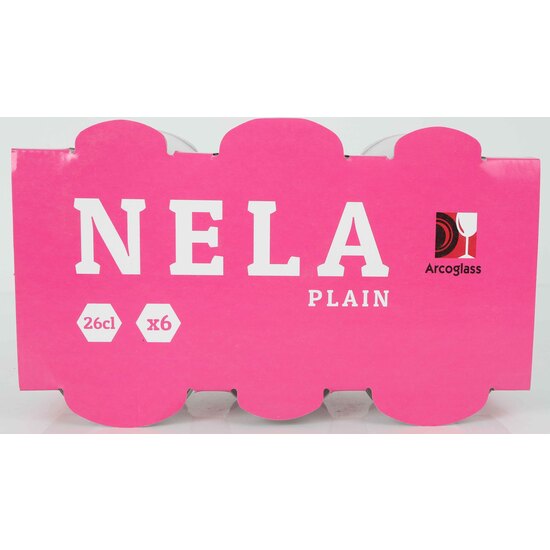 PRB SET 6 VASOS 26CL NELA PLAIN image 2