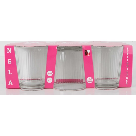 PRB SET 6 VASOS 26CL NELA STRAIGHT image 0